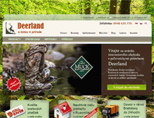 Tablet Screenshot of deerland.sk